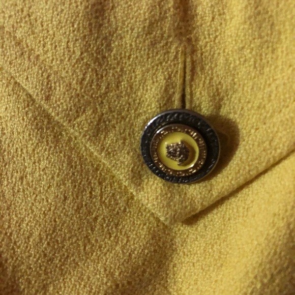 Vintage Versace Yellow Dress - Picture 4 of 7
